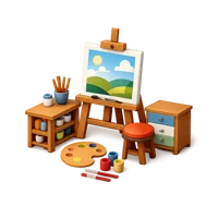 Art Workshop 3D icon