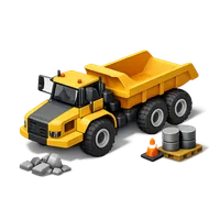 Articulated Dump Truck 3D icon