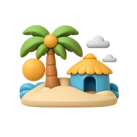 Aruba 3D icon