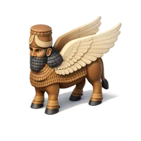 Assyrian Winged Bull 3D icon