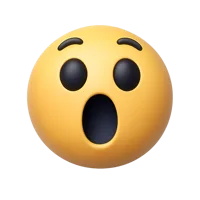Astonished Face 3D icon