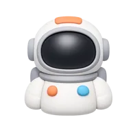Astronaut 3D icon
