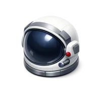 Astronaut Helmet 3D icon