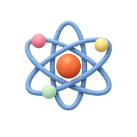 Atom 3D icon