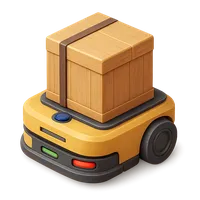 Automated Guided Vehicle (AGV) 3D icon