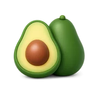 Avocado 3D icon
