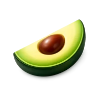 Avocado Slice 3D icon