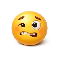 Awkward Face 3D icon