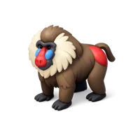 Baboon 3D icon