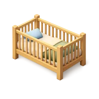 Baby Crib 3D icon