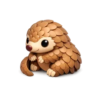 Baby Pangolin 3D icon