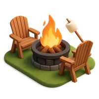 Backyard Fire Pit 3D icon