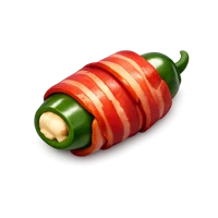 Bacon Wrapped Jalapeno 3D icon
