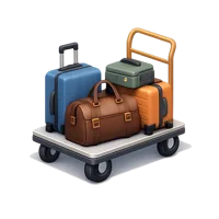 Baggage Cart 3D icon