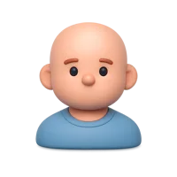 Bald Man 3D icon