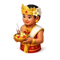 Balinese Person 3D icon