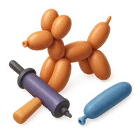Balloon twisting 3D icon