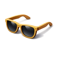 Bamboo Sunglasses 3D icon