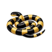 Banded Krait 3D icon