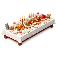 Banquet Table 3D icon