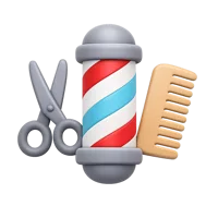 Barber 3D icon