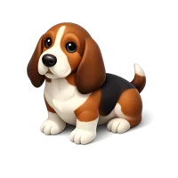 Basset Hound 3D icon