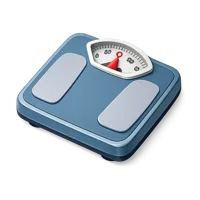 Blue Bathroom Scale 3D icon