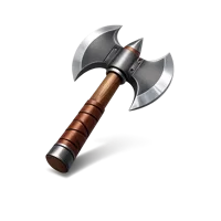 Red Battle Axe 3D icon