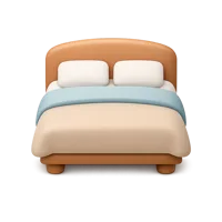 Bed 3D icon