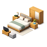 Bedroom 3D icon