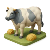 Belgian Blue 3D icon