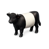 Belted Galloway Cow 3D icon
