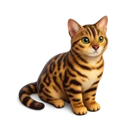 Bengal Cat 3D icon