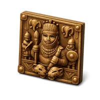 Benin Bronze Plaque 3D icon