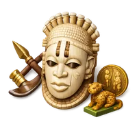 Benin Ivory Mask 3D icon
