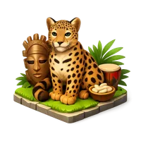 Benin Leopard 3D icon