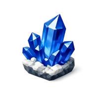 Benitoite Crystal 3D icon