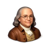 Benjamin Franklin 3D icon