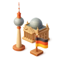 Berlin, Germany 3D icon