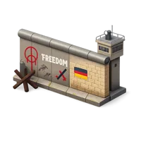 Amber Berlin Wall 3D icon