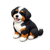 Bernedoodle 3D icon