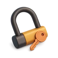 Bicycle Lock 3D icon