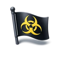 Biohazard Flag 3D icon