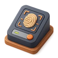 Biometric Scanner 3D icon
