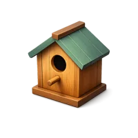 Birdhouse 3D icon