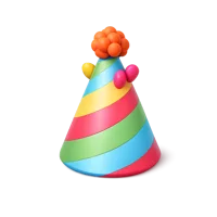 Birthday Hat 3D icon