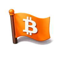 Bitcoin Flag 3D icon