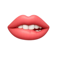 Biting Lip 3D icon