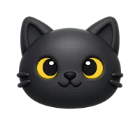 Black Cat 3D icon