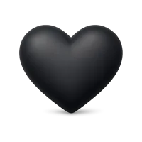 Black Heart 3D icon